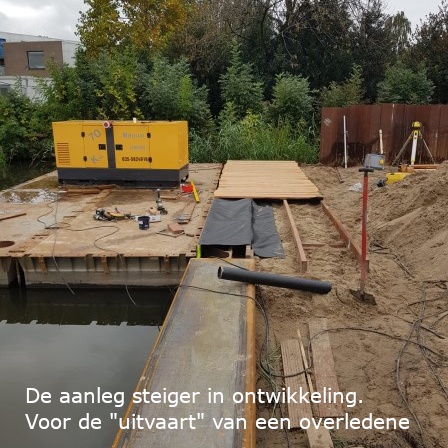 Foto bouw aanlegsteiger
