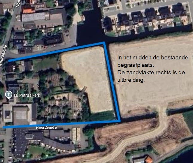 Luchtfoto begraafplaats