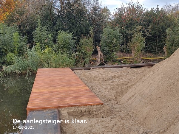 De steiger is klaar